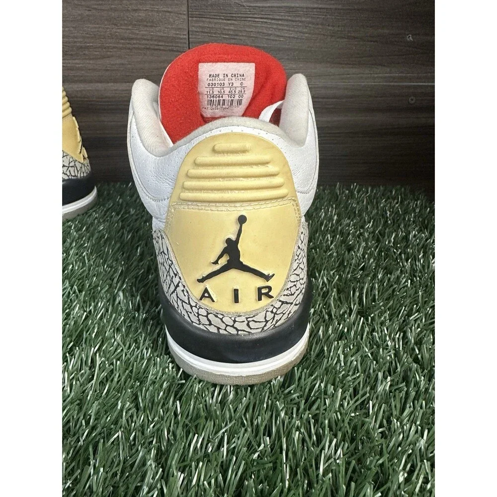AIR JORDAN 3 III RETRO release 2010‎ - 136064 105 Mens Size 11.5